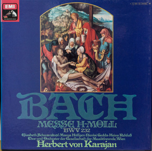 Johann Sebastian Bach - Singverein Der Gesellschaft Der Musikfreunde Und Orchester Der Gesellschaft Der Musikfreunde Wien / Herbert von Karajan, Elisabeth Schwarzkopf, Marga Höffgen, Nicolai Gedda, Heinz Rehfuss : Messe H-Moll Bwv 232 (2xLP + Box)