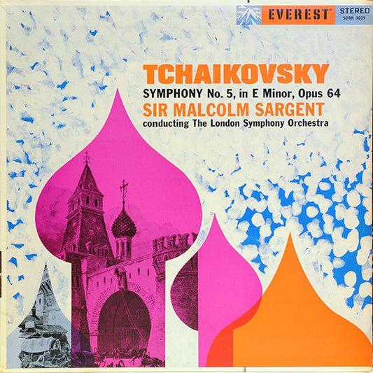 Pyotr Ilyich Tchaikovsky - London Symphony Orchestra, Sir Malcolm Sargent : Symphony No. 5, In E Minor, Opus 64 (LP, Album)