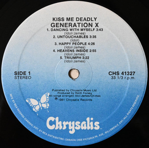 Generation X (4) : Kiss Me Deadly (LP, Album, RE)