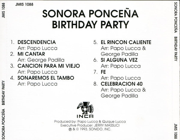 La Sonora Ponceña : Birthday Party (CD, Album, RE)