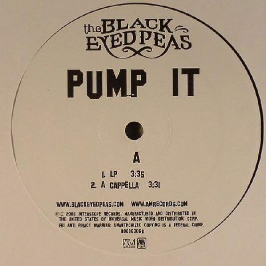 Black Eyed Peas - Pump It vinyl record, 12" (Near Mint (NM or M-)) | Lulo Records