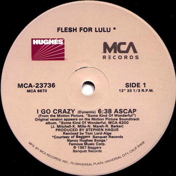 Flesh For Lulu : I Go Crazy (12")