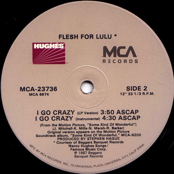Flesh For Lulu : I Go Crazy (12")