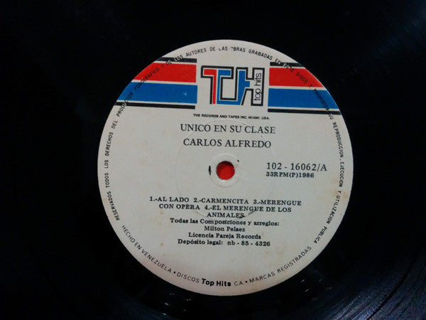 Carlos Alfredo : Único En Su Clase (LP, Album)