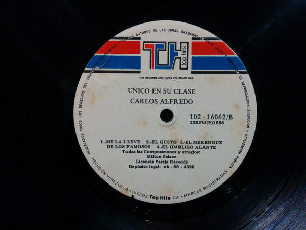 Carlos Alfredo : Único En Su Clase (LP, Album)