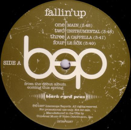 Black Eyed Peas - Fallin' Up / Que Dices? vinyl record, 12" (Very Good Plus (VG+)) | Lulo Records