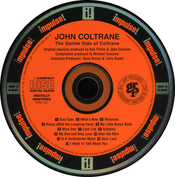 John Coltrane : The Gentle Side Of John Coltrane (CD, Comp, RE)