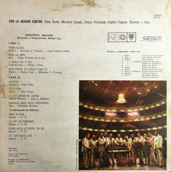 Orquesta Aragon : Orquesta Aragon Vol.1 (LP)