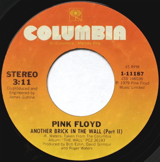 Pink Floyd : Another Brick In The Wall (Part II) (7", RP, Ter)