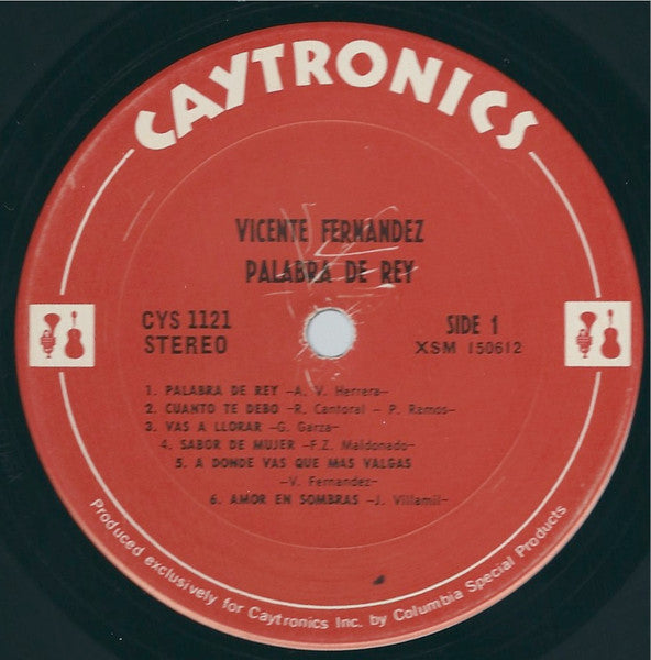 Vicente Fernandez : Palabra Del Rey (LP, Album)