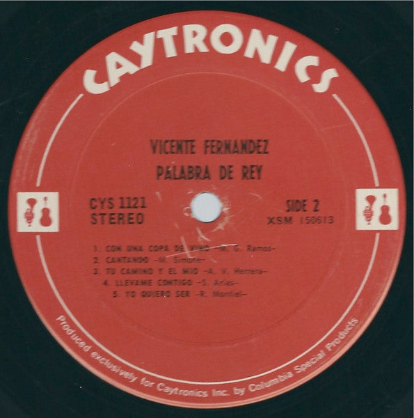 Vicente Fernandez : Palabra Del Rey (LP, Album)