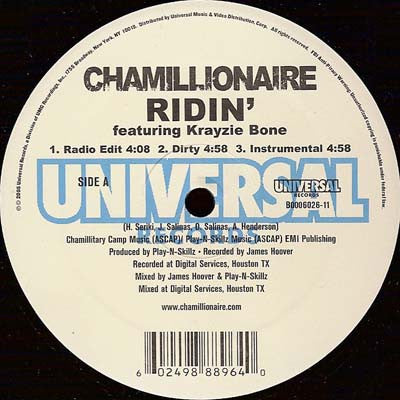 Chamillionaire : Ridin' / Southern Takeover (12")