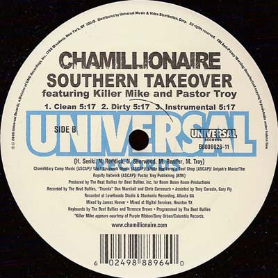 Chamillionaire : Ridin' / Southern Takeover (12")