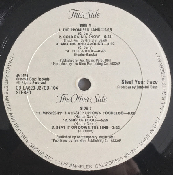 Grateful Dead* : Steal Your Face (2xLP, Album, All)