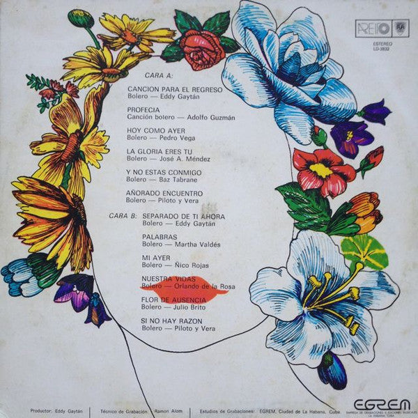 Gilberto Aldanas, Grupo Opalo's : Hoy Como Ayer (LP, Album)