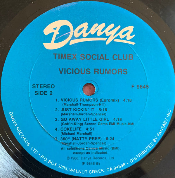 Timex Social Club : Vicious Rumors (LP, Album)