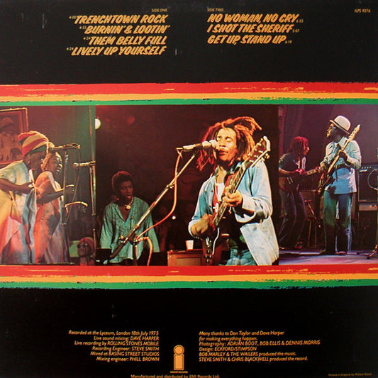 Bob Marley And The Wailers* - Live! At The Lyceum vinyl record, LP (Very Good Plus (VG+)) | Lulo Records