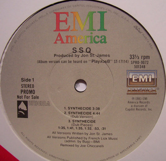 SSQ : Synthicide (12", Promo)