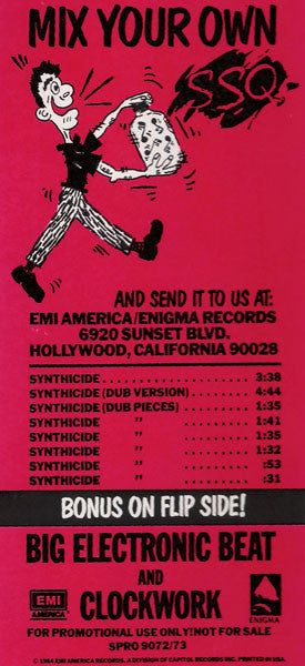 SSQ : Synthicide (12", Promo)