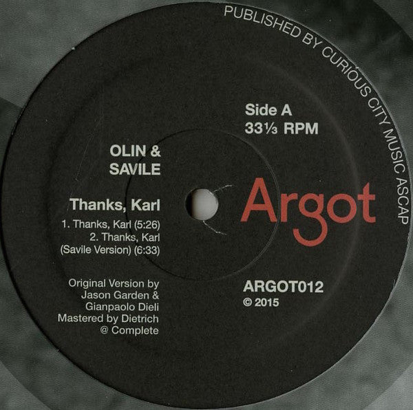 Olin, Savile : Thanks, Karl (12")