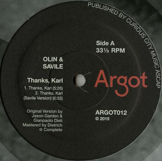 Olin, Savile : Thanks, Karl (12")