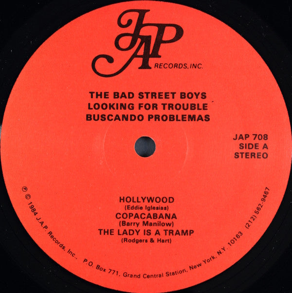 Jose Pintor Presents The Bad Street Boys : Looking For Trouble = Buscando Problemas (LP, Album)