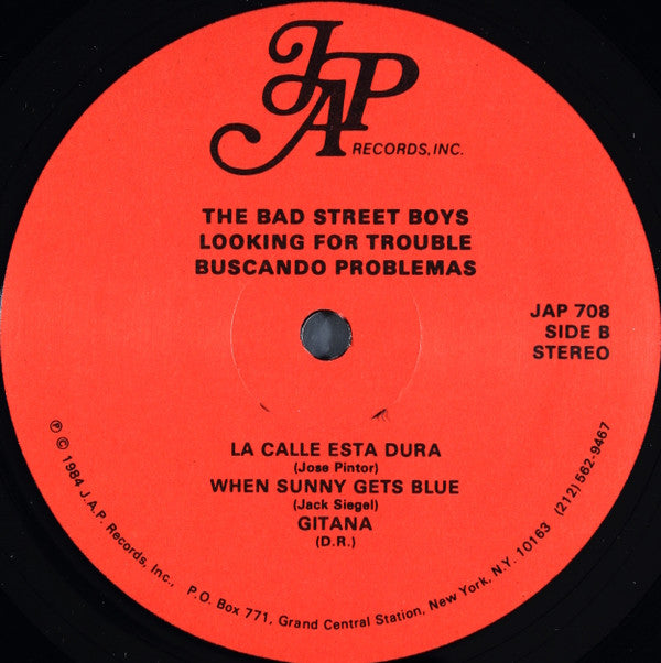 Jose Pintor Presents The Bad Street Boys : Looking For Trouble = Buscando Problemas (LP, Album)