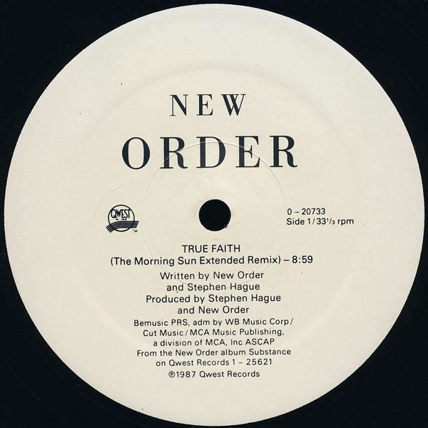 New Order : True Faith / 1963 (12", SRC)