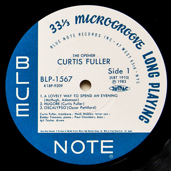 Curtis Fuller : The Opener (LP, Album, Mono, RE)