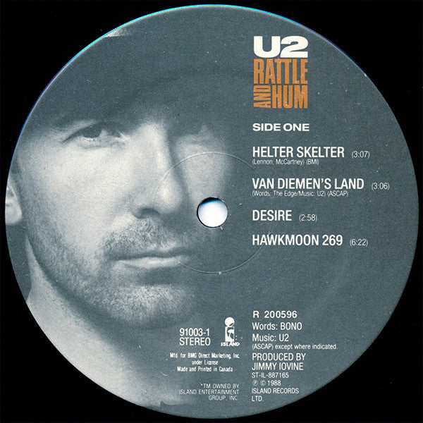 U2 : Rattle And Hum (2xLP, Album, Club, BMG)
