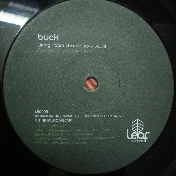 DJ Buck : Living Room Chronicles Vol. III: Forward Movement (12")