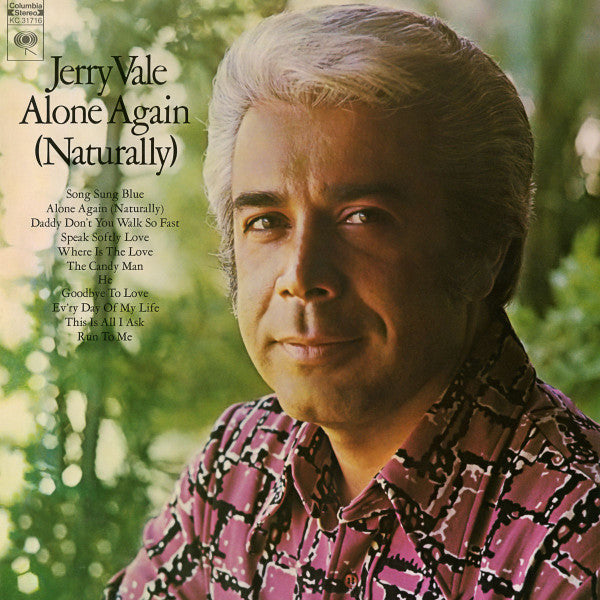 Jerry Vale : Alone Again (Naturally) (LP, Album)