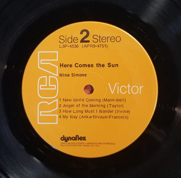Nina Simone : Here Comes The Sun (LP, Album, Ind)