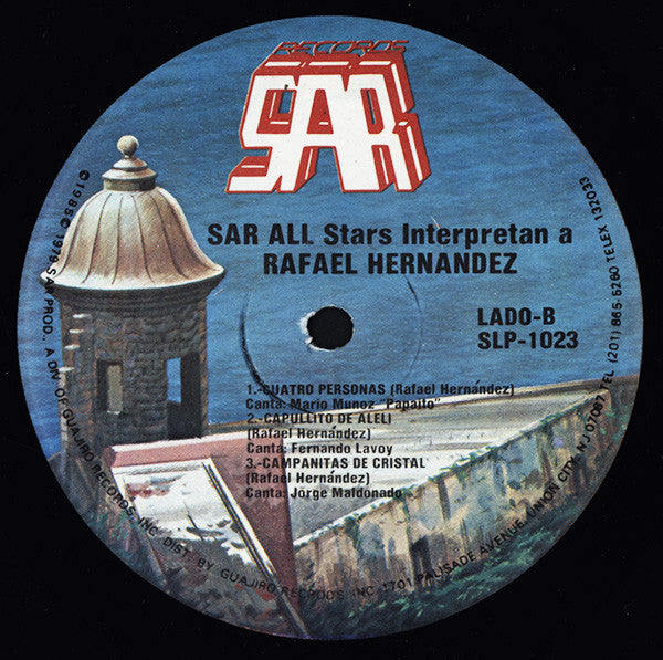 SAR All Stars : SAR All Stars Interpretan A Rafael Hernández (LP, Album, RP)