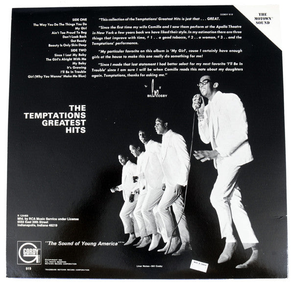 The Temptations : Greatest Hits (LP, Comp, RE)