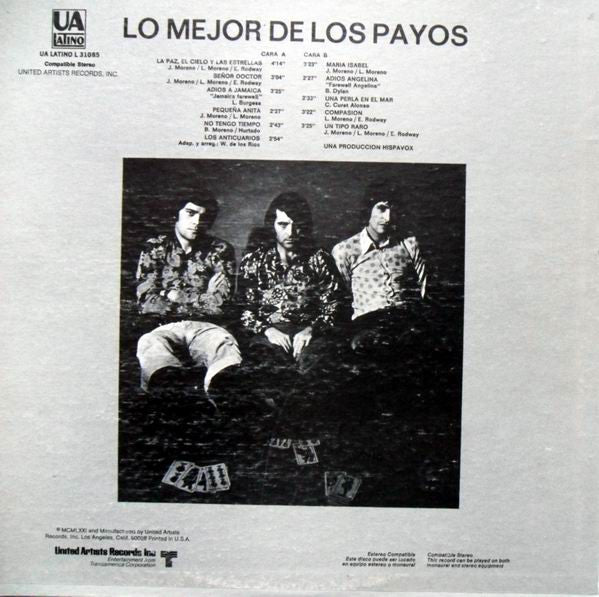 Los Payos : Lo Mejor De Los Payos (LP, Comp)