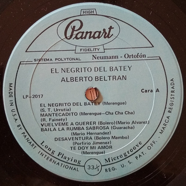 Alberto Beltrán Con El Conjunto Casino : El Negrito Del Batey (LP, Album)