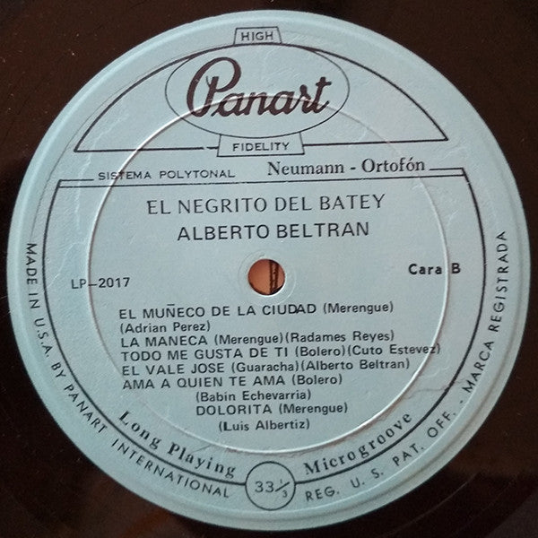 Alberto Beltrán Con El Conjunto Casino : El Negrito Del Batey (LP, Album)