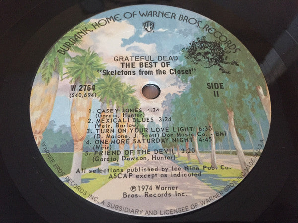 The Grateful Dead : The Best Of The Grateful Dead: Skeletons From The Closet (LP, Comp, San)