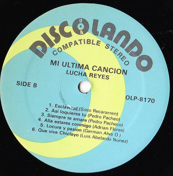 Lucha Reyes : Mi Ultima Cancion (LP, Album)