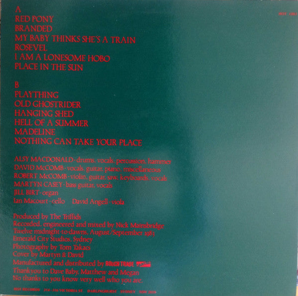 The Triffids : Treeless Plain (LP, Album)