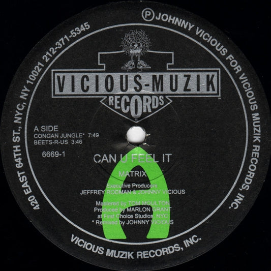 Matrix (69) : Can U Feel It (12")