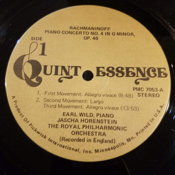 Earl Wild, Jascha Horenstein, Royal Philharmonic Orchestra, Massimo Freccia, National Philharmonic Orchestra : Earl Wild Piano Concertos (LP, Comp)