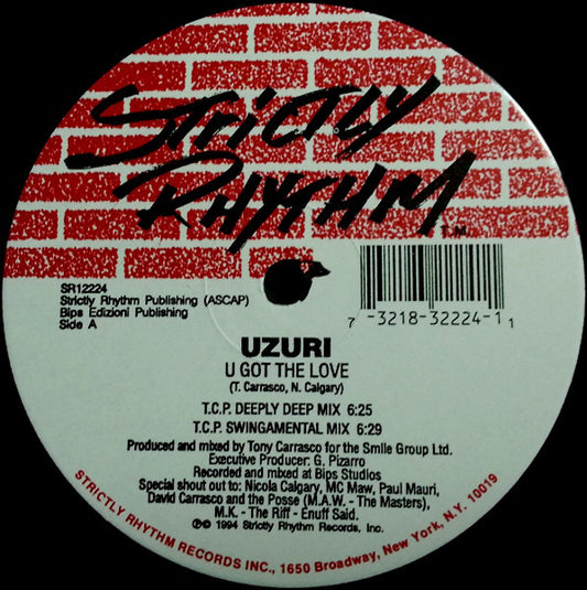 Uzuri : U Got The Love / Shake (12")
