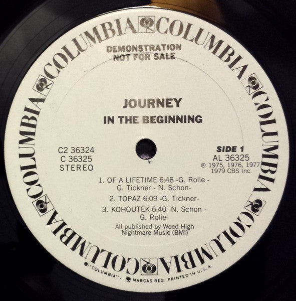 Journey : In The Beginning - 1975-1977 (2xLP, Comp, Promo, RM)