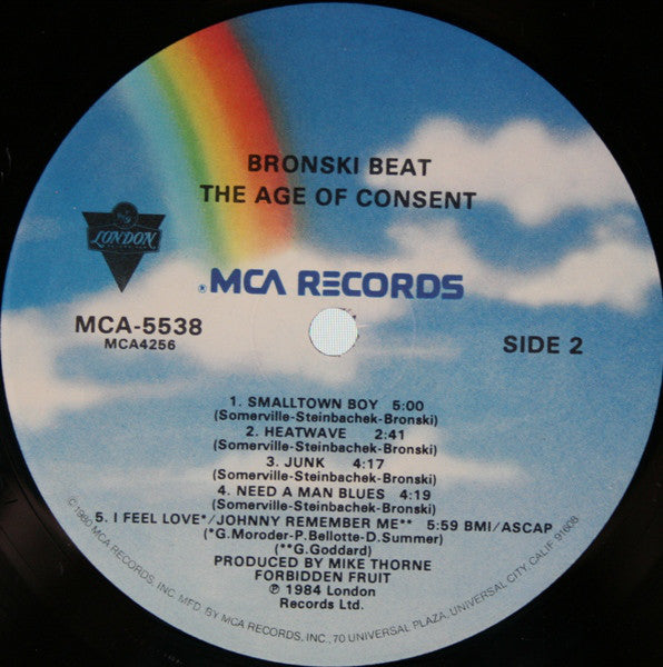 Bronski Beat : The Age Of Consent (LP, Album)