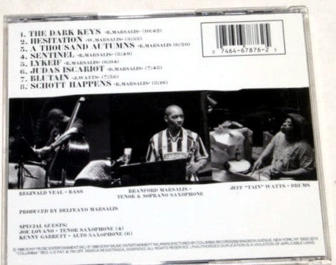 Branford Marsalis Trio - The Dark Keys vinyl record, CD (Mint (M)) | Lulo Records