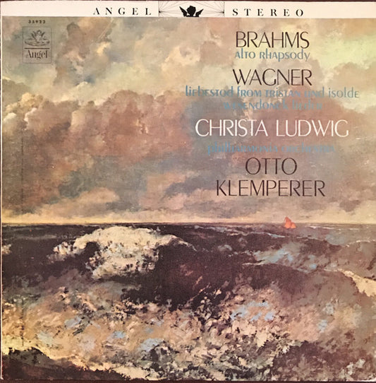 Johannes Brahms / Richard Wagner - Christa Ludwig, Philharmonia Orchestra, Otto Klemperer : Alto Rhapsody / Liebestod From Tristan Und Isolde / Wesendonck Lieder (LP, Album, RP)