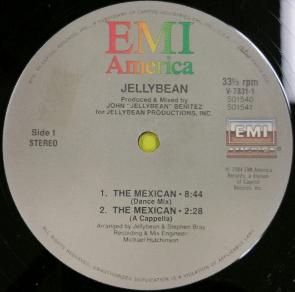 John "Jellybean" Benitez : The Mexican (12", Single)