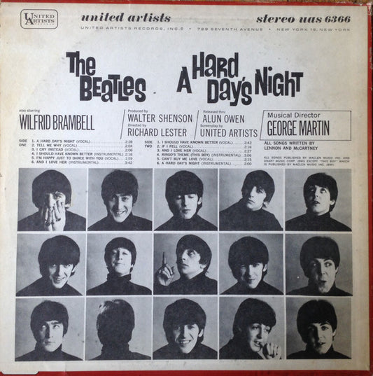 The Beatles - A Hard Day's Night (Original Motion Picture Sound Track) vinyl record, LP (Very Good Plus (VG+)) | Lulo Records